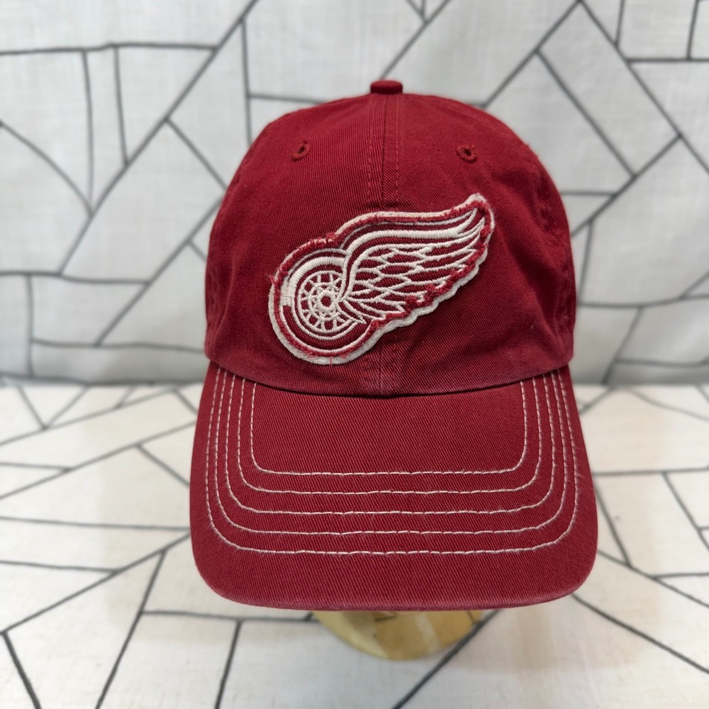 '47 Twins Detroit Red Wings Hat Small Red NHL Franchise‎ Fitted Cap